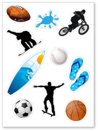 Kids WF (WP-260) boys decal pictures_Large