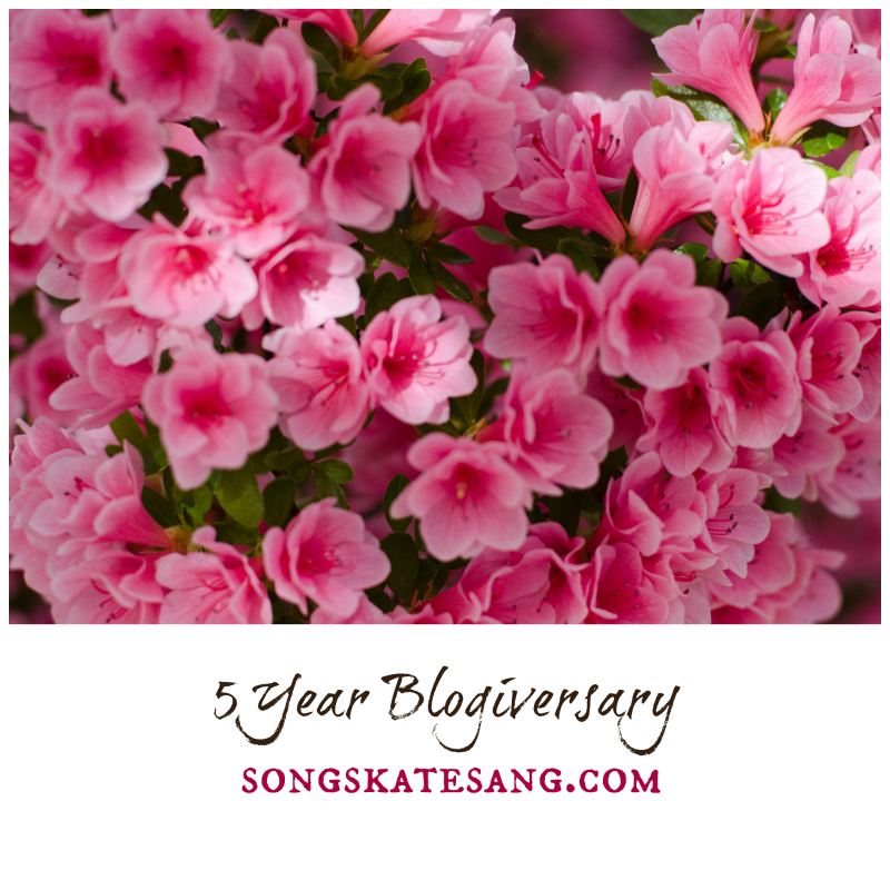 5 Year Blogiversary songskatesang