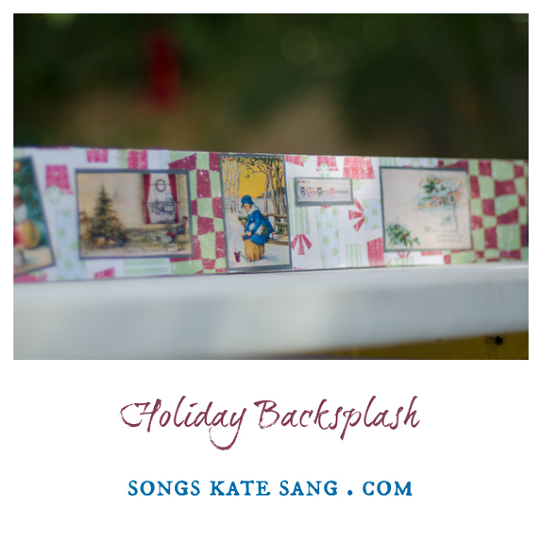 DIY Holiday Backsplash