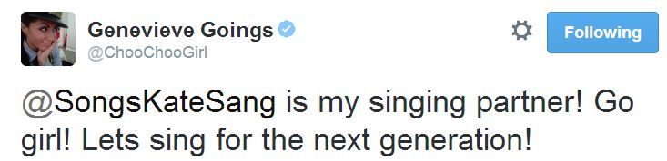 Choo Choo Girl Tweet