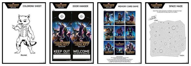 Guardians of the Galaxy Activity Sheet