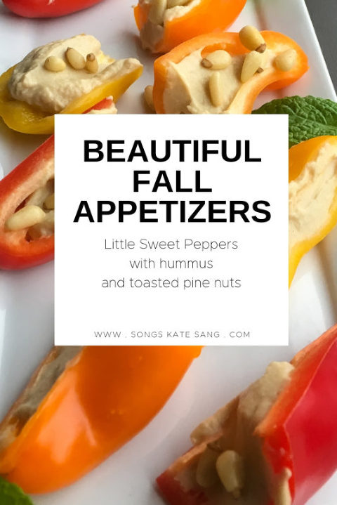 Sweet Peppers with Hummus Appetizers