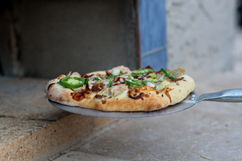 Wood Fired BBQ Chicken Pizza