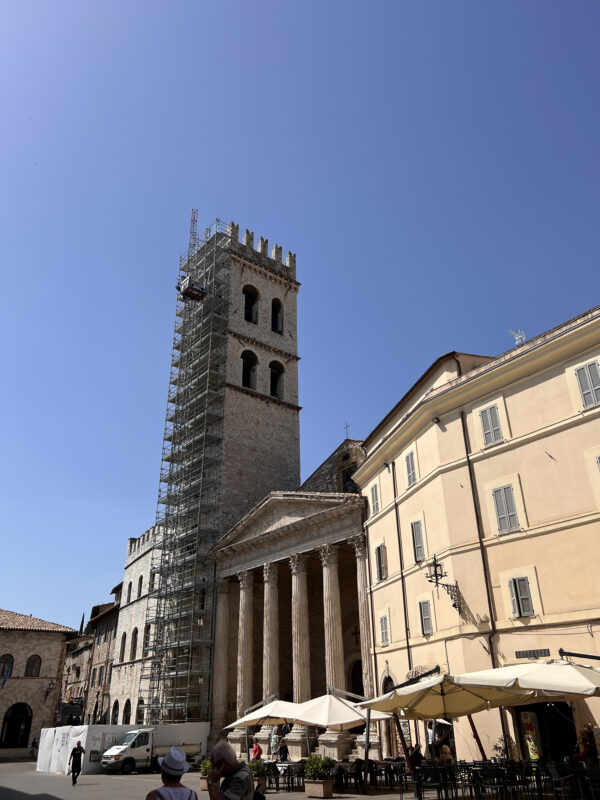 Scaffolding in Assisi, Italy